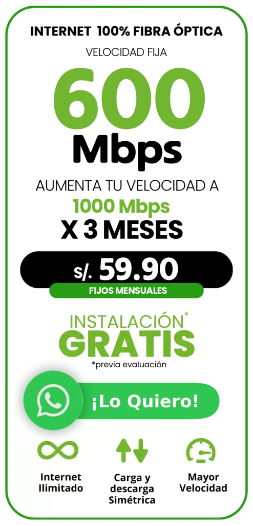 Tu Fibra planes de internet fibra
